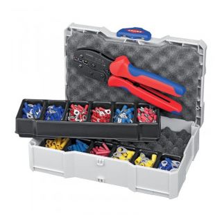 Cleste de sertizat Knipex cu parghie 0.5-6mm² + accesorii