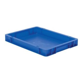 Cutie stivuibila LA-KA-PE TK400/50-0 400x300x50mm albastra fara maner