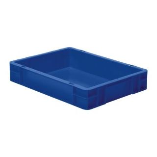 Cutie stivuibila LA-KA-PE TK400/75-0 400x300x75mm albastra fara maner
