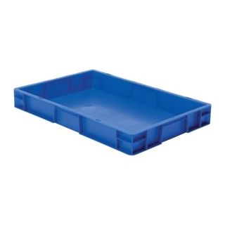 Cutie stivuibila LA-KA-PE TK600/75-0 600x400x75mm albastra fara maner