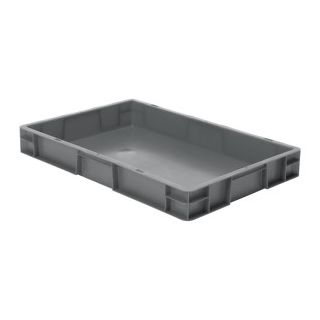 Cutie stivuibila LA-KA-PE TK600/75-0 600x400x75mm gri fara maner