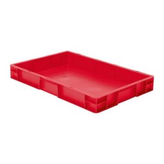 Cutie stivuibila LA-KA-PE TK600/75-0 600x400x75mm rosie fara maner