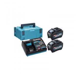 Set 2 acumulatori Makita BL4050F XGT, 40V, 5.0Ah si incarcator DC40RA