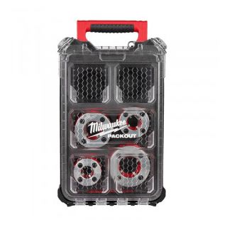 Set capete de filetare Milwaukee FPT114HK BSPT 1/2"-3/4"-1"-1.1/4" pentru M18 FPT114