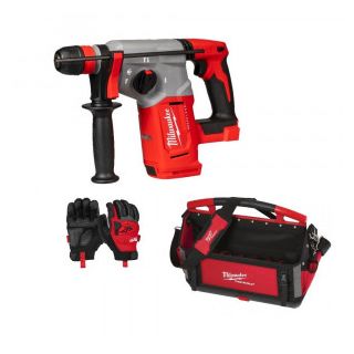 Ciocan rotopercutor Milwaukee M18 BLHX-0X, SDS Plus, 18V, 2.3J, fara acumulator + manusi + geanta