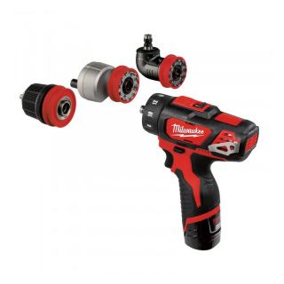 Masina de gaurit si insurubat Milwaukee M12 BDDXKIT-202C, cu acumulator
