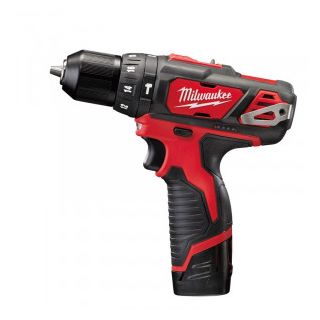 Masina de gaurit si insurubat cu percutie Milwaukee M12 BPD-202X, cu acumulator