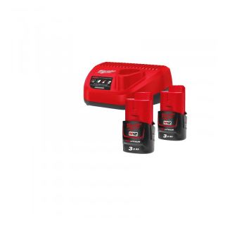 Set 2 acumulatori si incarcator Milwaukee M12NRG-302