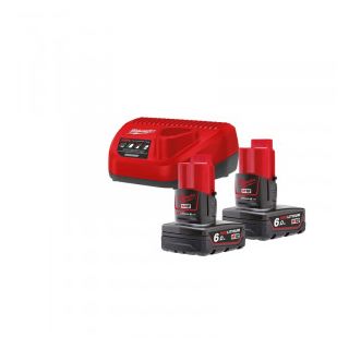 Set 2 acumulatori si incarcator Milwaukee M12 NRG-602