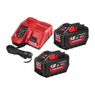 Set 2 acumulatori si incarcator Milwaukee M18 HNRGO3-122