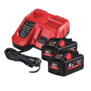 Set 2 acumulatori si incarcator Milwaukee M18 HNRGO4-802