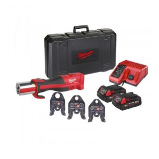 Dispozitiv de presare Milwaukee M18BLHPT-202C 3 bacuri cu profil TH (16/20/32 mm)