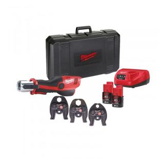 Dispozitiv de presare Milwaukee M12HPT-202C 3 bacuri cu profil V (15/22/28 mm)