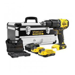 Masina de gaurit si insurubat cu percutie Stanley SFMCD715D2F, cu acumulator
