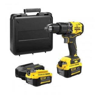 Masina de gaurit si insurubat cu percutie Stanley SFMCD715M2K, cu acumulator