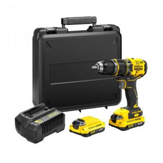 Masina de gaurit si insurubat cu percutie Stanley SFMCD721D2K, cu acumulator
