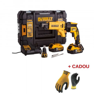 Masina de insurubat pentru gips carton Dewalt DCF620P2K, 18V, cu acumulator