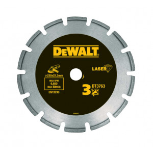 DeWALT - Disc diamantat pentru materiale dure si granit, 230x22.23mm [DT3763-XJ]