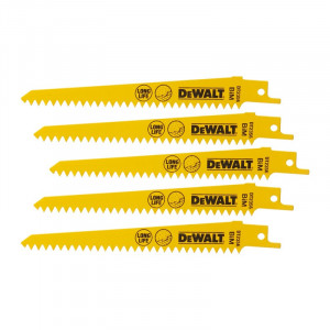 DeWALT - Panza BiM pentru fierastrau sabie 152mm, 5 bucati [DT2356-QZ]
