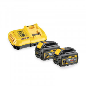 Set 2 acumulatori si incarcator Dewalt DCB118T2