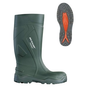 Dunlop - Cizme Purofort+, S5CI, SRC, negru, verde, mas. 43 [C762933/43]