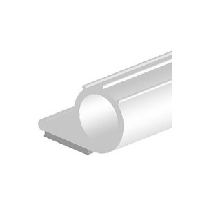 Ellen - Garnitura silicon pentru etansare cu autoadeziv, alb, 10107, 9x6mm, 25m [6102508]