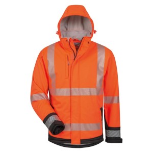 elysee - Jacheta softshell fosforescenta LUKAS, portocaliu/negru, mas. 2XL [23436/2XL]