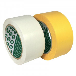 fortis - Banda de mascare F32, 50mm x 33m, galbena [4026359009545]