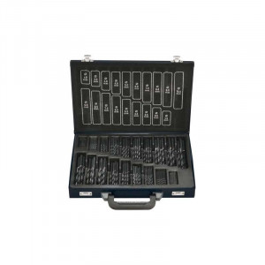 fortis - Set burghie metal DIN338 HSS, Tip RN, 1-10.5mm, 170 piese [4317784709187]