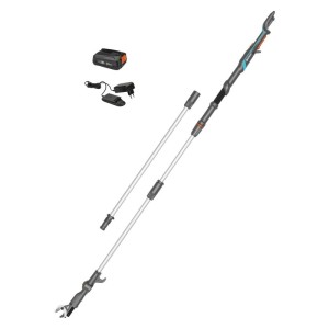 Gardena - Emondor pentru crengi 28mm, HIGHCUT 360/18V P4A, cu acumulator 18V, 2.0Ah, incarcator [14776-20]