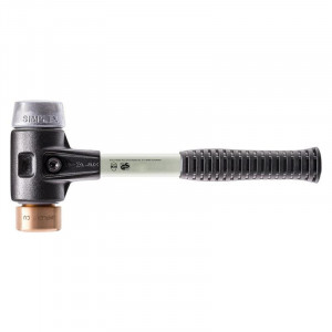 Halder - Ciocan SIMPLEX cu capete moi, cupru - metal moale, cu carcasa din fonta si coada din fibra de sticla, 30 mm [3749.030]