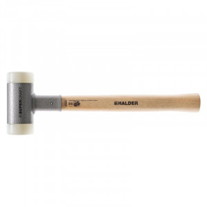 Halder - Ciocan SUPERCRAFT cu capete moi cu reducerea vibratiilor cu maner ergonomic Hickory si lacuit, 50 mm [3366.050]