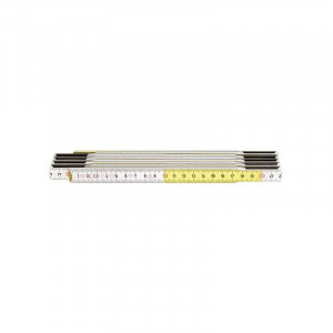 Hultafors - Metru pliabil din fag 2m x 17mm galben alb [105254]