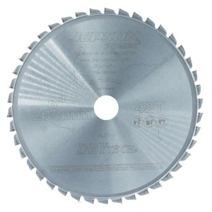 Jepson - Panza fierastrau circular HM Drytech pentru otel si inox, 203x25.4x1.9mm, 42 dinti [72120342I]