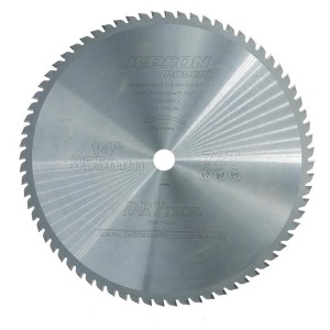 Jepson - Panza fierastrau circular HM Drytech pentru otel si inox, 355x25.4x2.2mm, 72 dinti [600580]