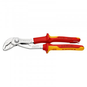Cleste papagal Knipex Cobra High-Tech cu maner bicomponent 250 mm cu agatatoare VDE
