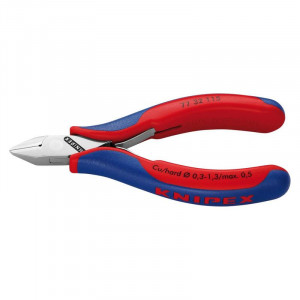 Cleste cu tais Knipex cu cap plat ascutit slefuit 115mm