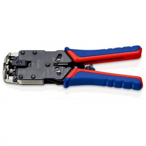 Cleste de sertizat Knipex frontal pentru conectori Western