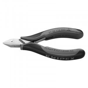 Cleste cu tais Knipex cu cap plat ascutit slefuit 115mm ESD