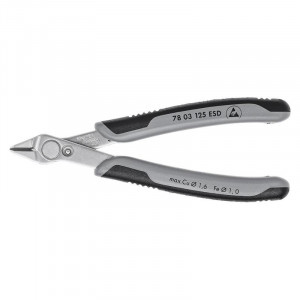 Cleste cu tais Knipex cu cap inclinat V2A 140mm ESD