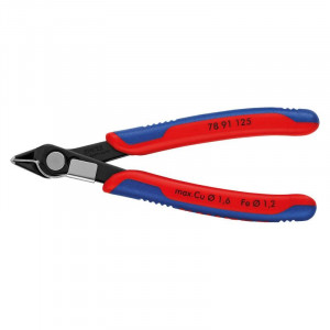 Cleste cu tais Knipex cu cap inclinat maner bicomponent F9 125mm
