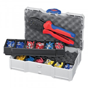Cleste de sertizat Knipex cu parghie 0.5-6mm² + accesorii