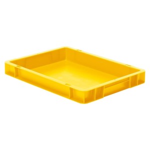 Cutie stivuibila LA-KA-PE TK400/50-0 400x300x50mm galbena fara maner