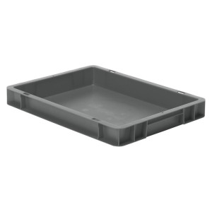 Cutie stivuibila LA-KA-PE TK400/50-0 400x300x50mm gri fara maner