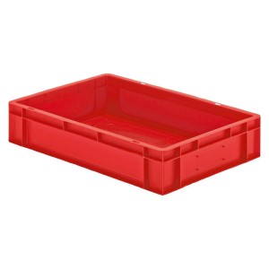 Cutie stivuibila LA-KA-PE TK600/120-0 600x400x120mm rosie fara maner