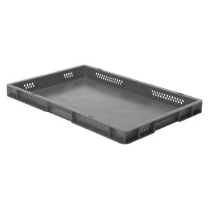 Cutie stivuibila LA-KA-PE TK600/50-0 600x400x50mm gri fara maner
