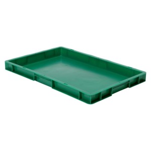 Cutie stivuibila LA-KA-PE TK600/50-0 600x400x50mm verde fara maner