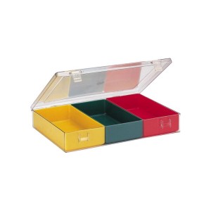 Organizator LA-KA-PE 4.11 307x225x50mm cu 3 compartimente