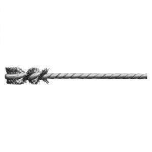 Perie din inox pentru tuburi Lessmann 10x25/90mm tija 3.8 mm