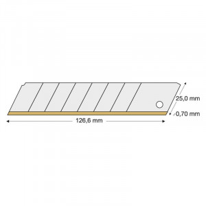 Lutz Blades - Lama tip carlig TIN 18mm, 10 bucati [20510500]